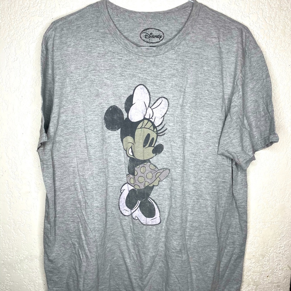 Minnie Mouse Grey Short Sleeve Tee